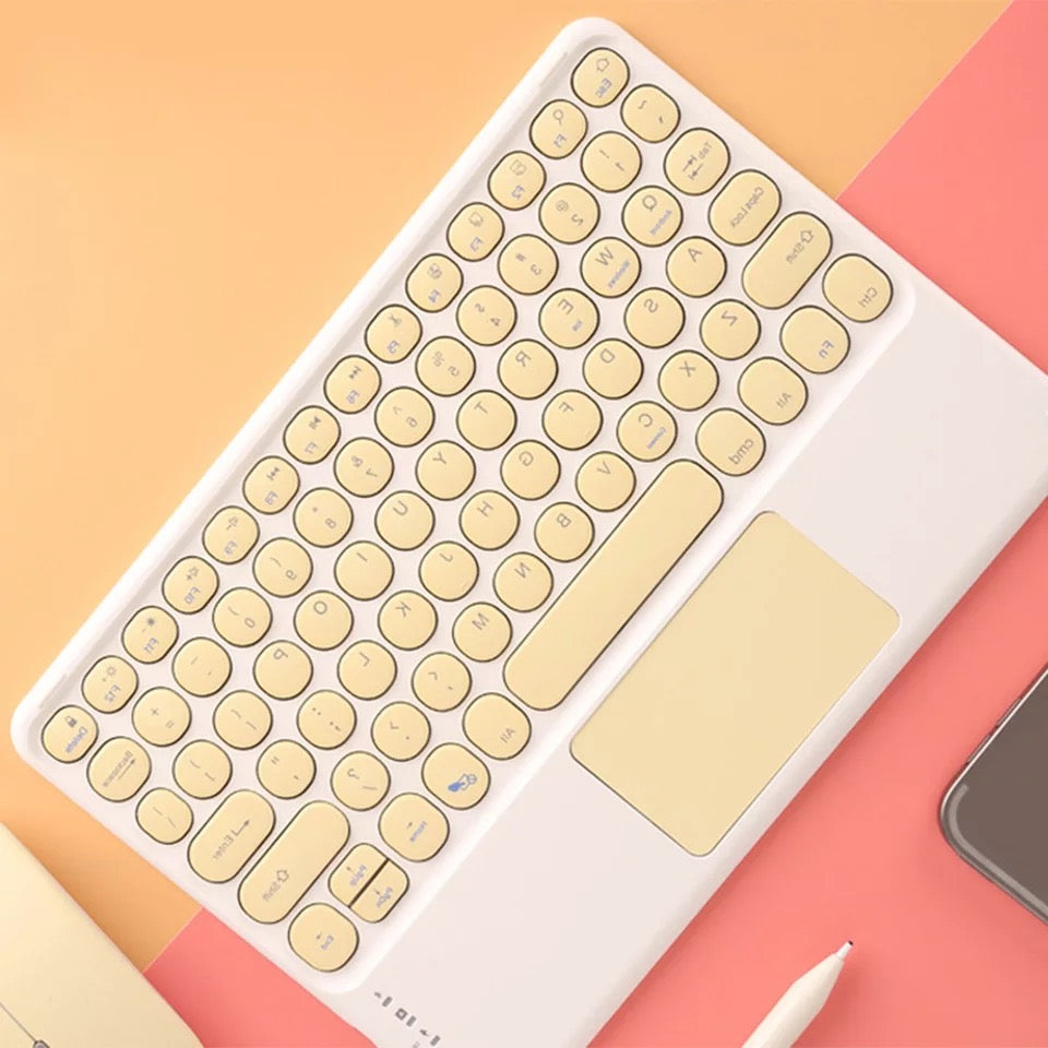 Pastel Wireless Keyboard and Mouse Set