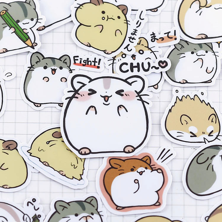 Kawaii Japanese Hamsters Stickers