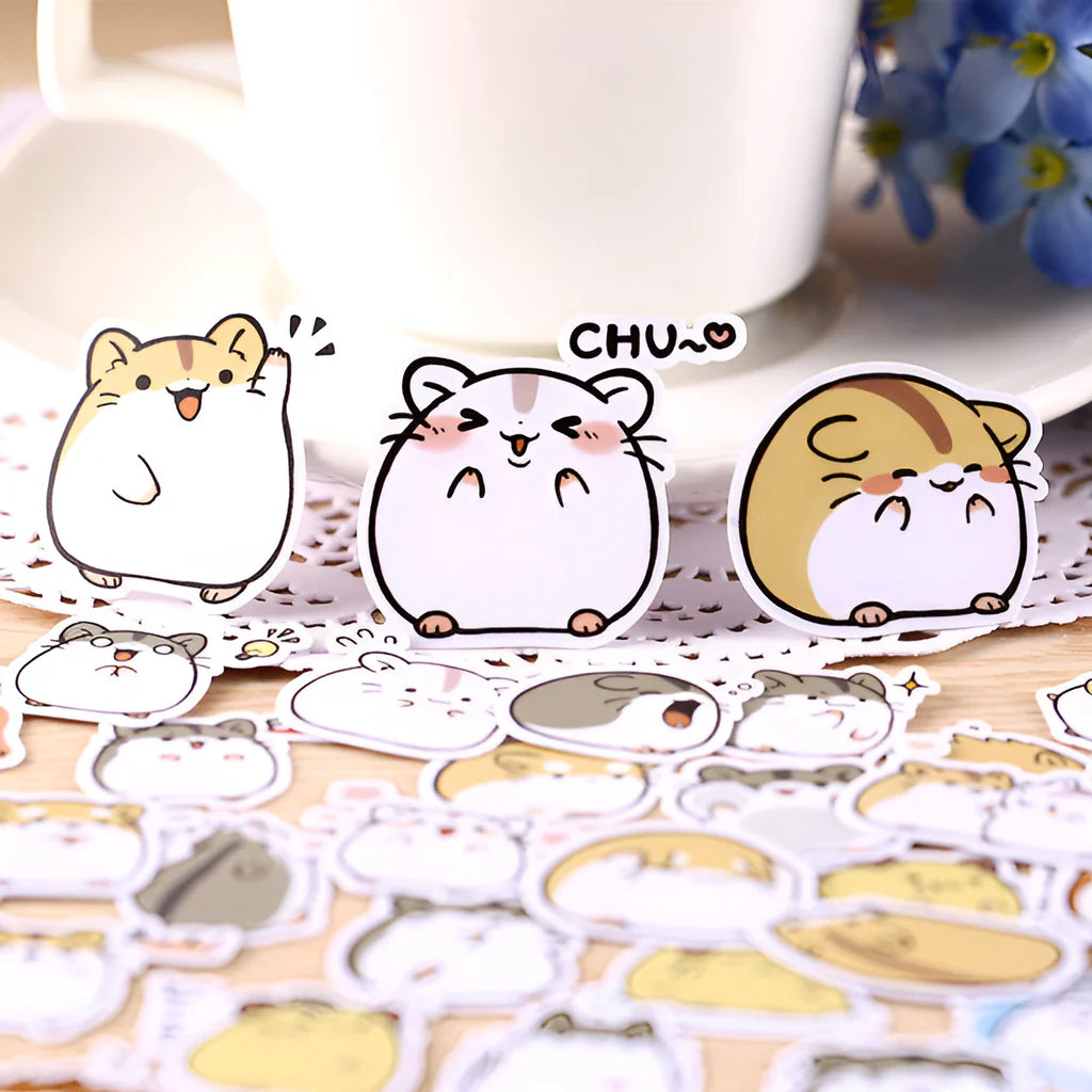 Kawaii Japanese Hamsters Stickers