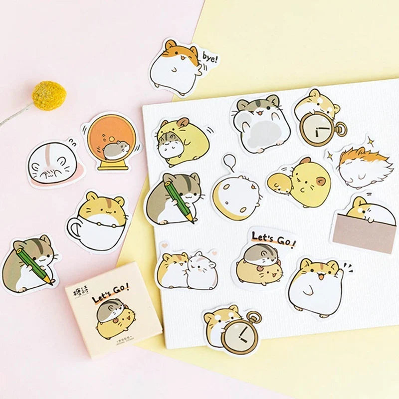 Kawaii Japanese Hamsters Stickers