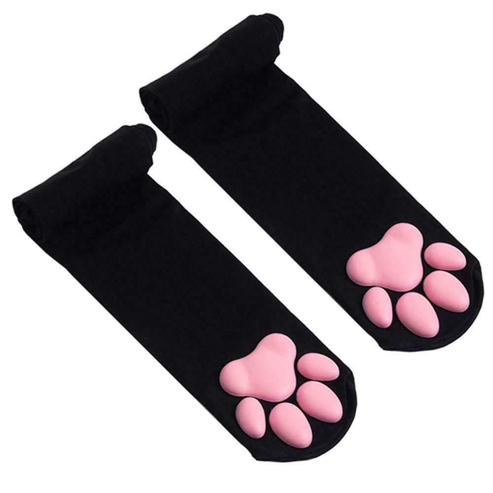 Thigh High Cat Paw Stocking & Arm Warmers