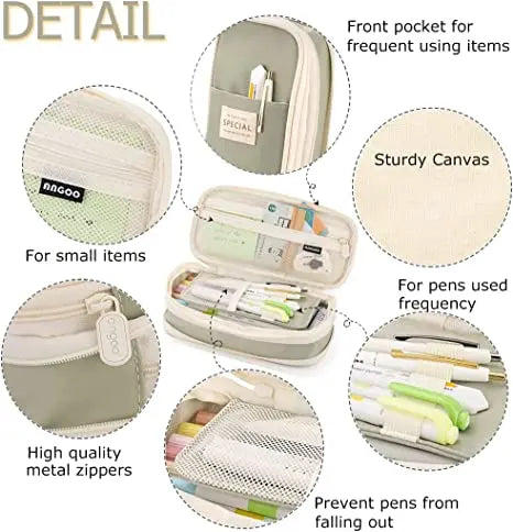 Cute Large Capacity College Pencil Pouch