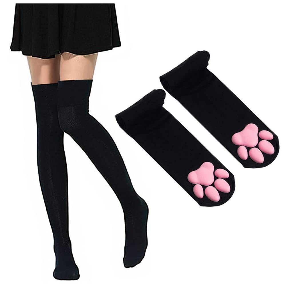 Thigh High Cat Paw Stocking & Arm Warmers