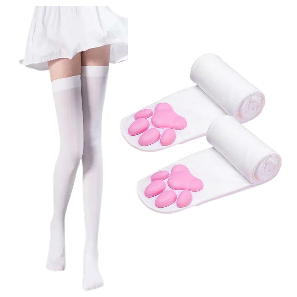 Thigh High Cat Paw Stocking & Arm Warmers