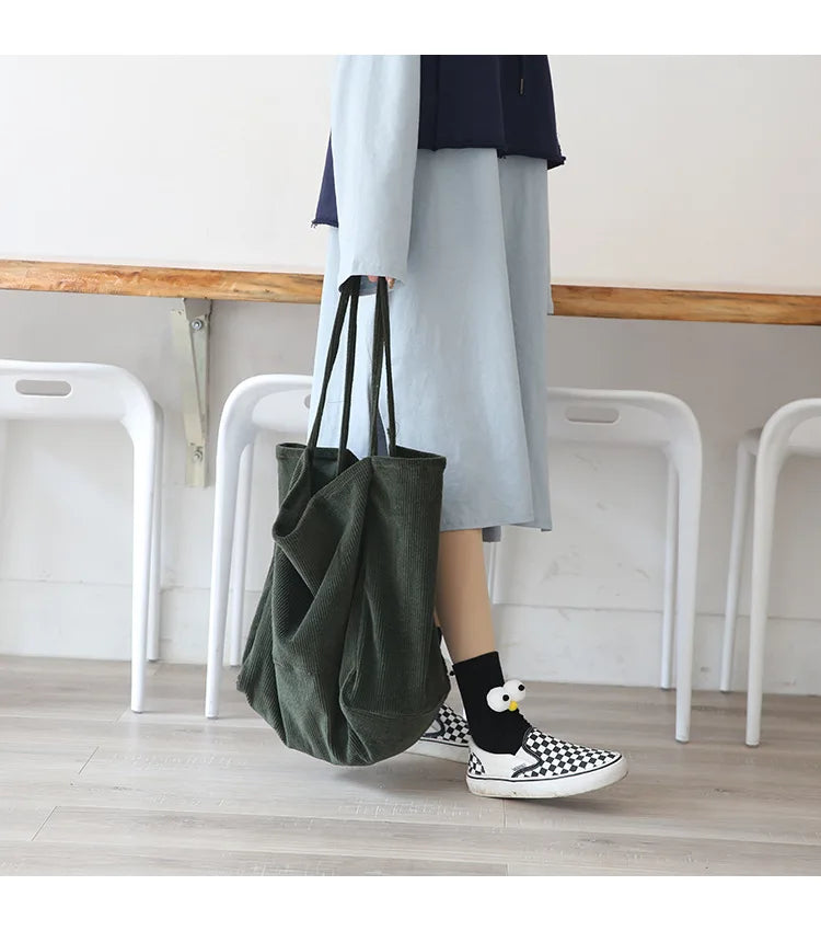 Large Cord Eco Tote Bag