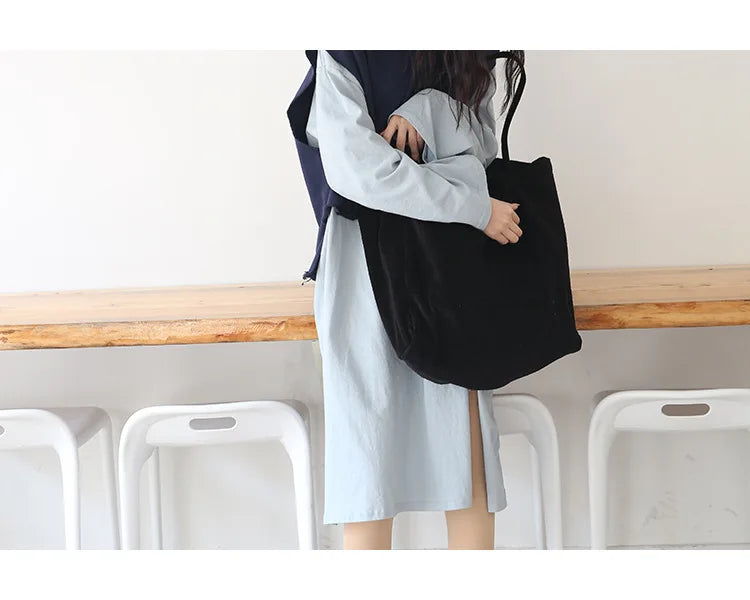 Large Cord Eco Tote Bag