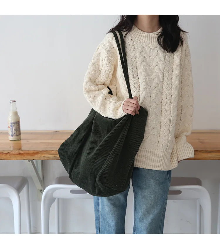 Large Cord Eco Tote Bag