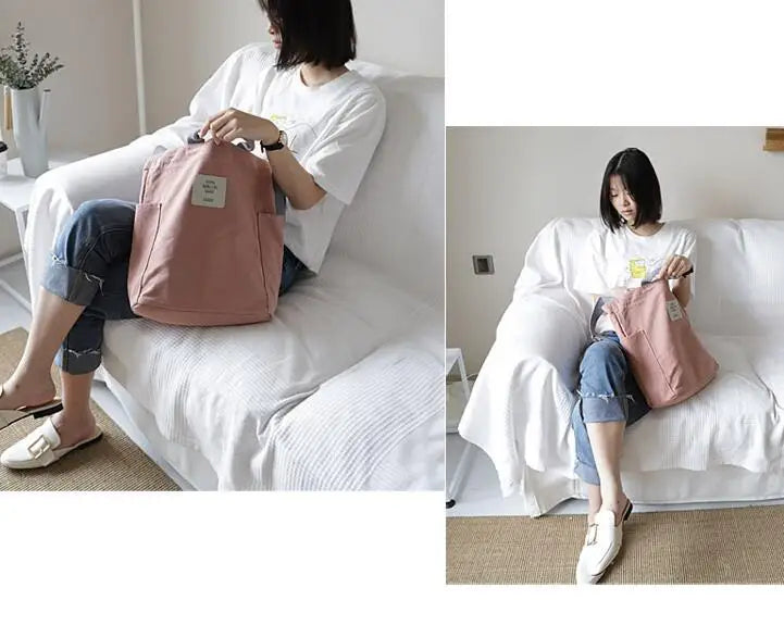 Pastel Aesthetic Canvas Tote Bag