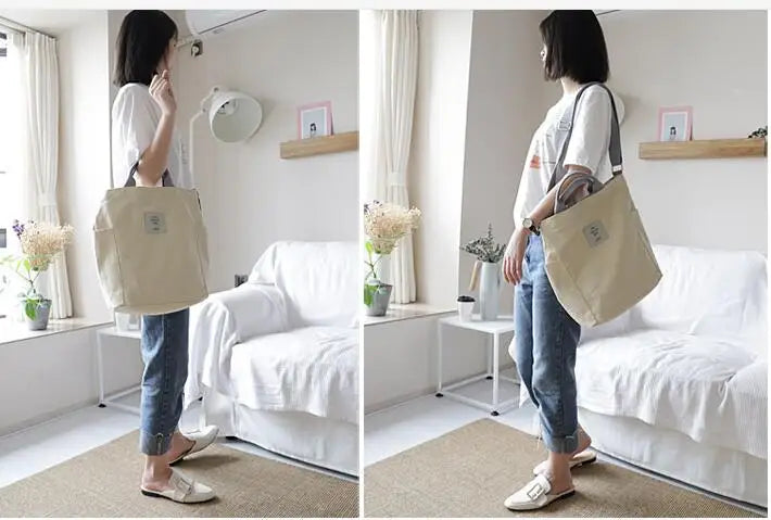 Pastel Aesthetic Canvas Tote Bag