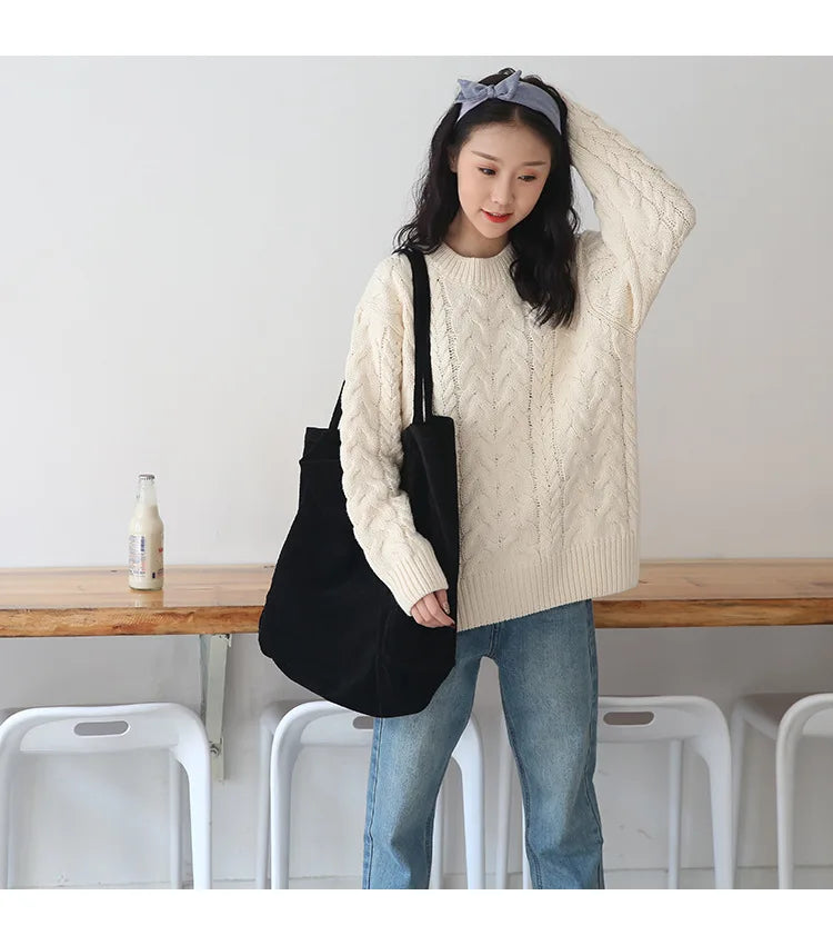 Large Cord Eco Tote Bag