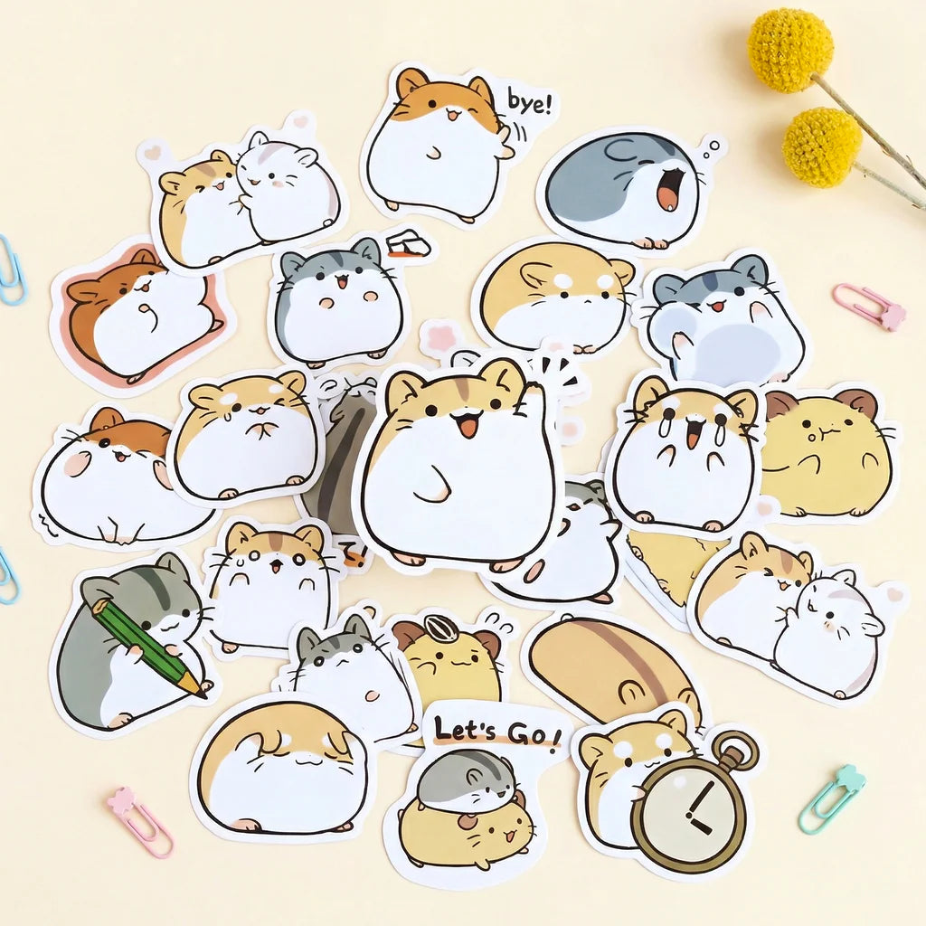 Kawaii Japanese Hamsters Stickers