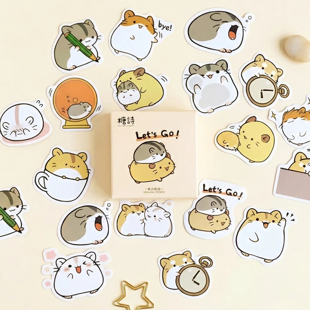 Kawaii Japanese Hamsters Stickers