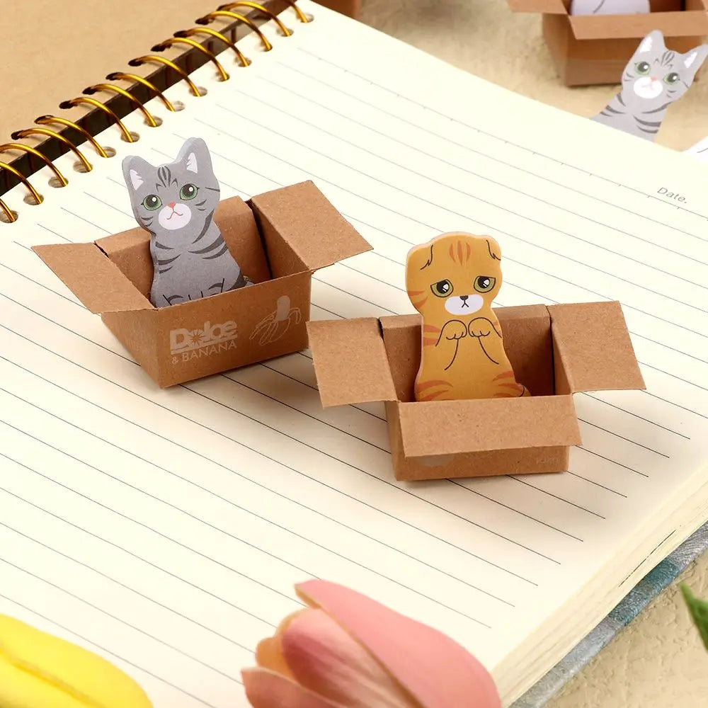 Kitty In A Box Sticky Notes