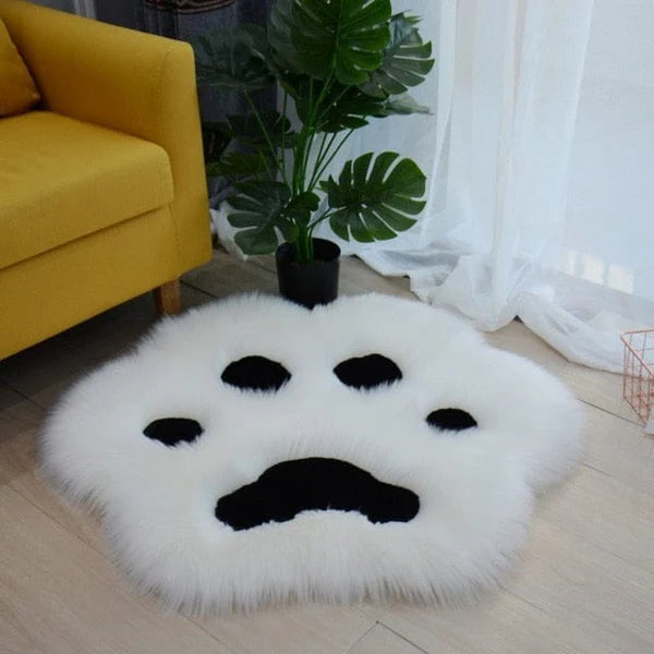 Cat Paw Fluffy Carpet Rug