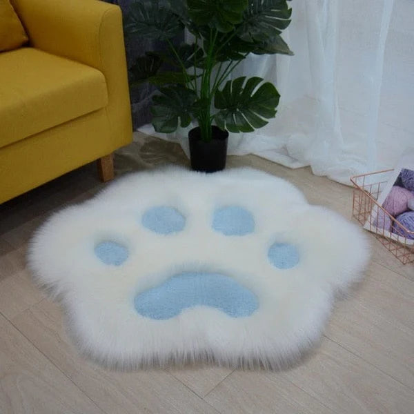 Cat Paw Fluffy Carpet Rug