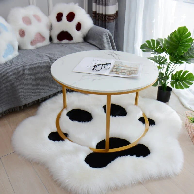 Cat Paw Fluffy Carpet Rug