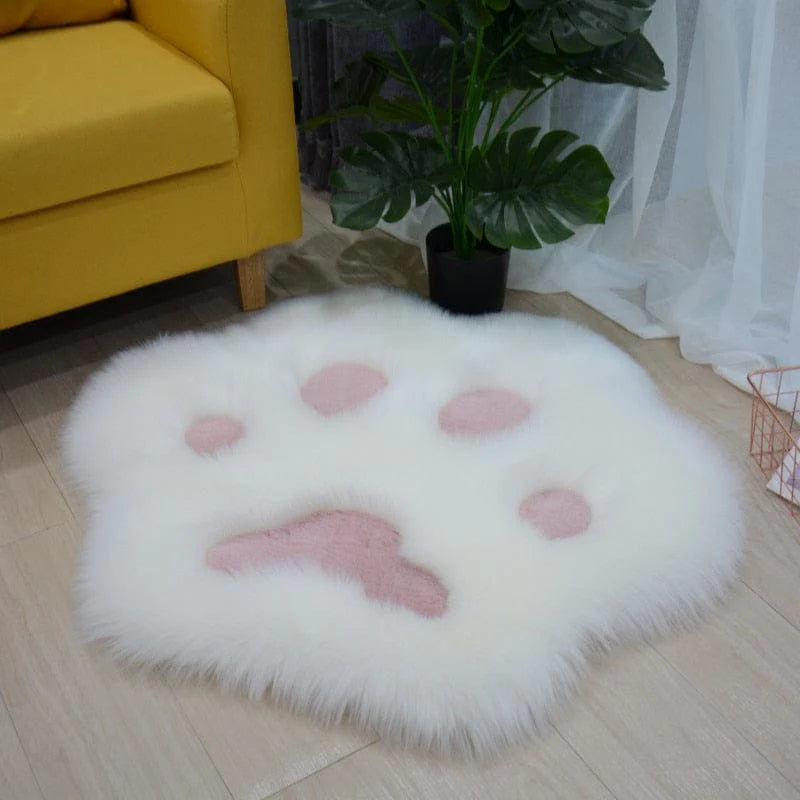 Cat Paw Fluffy Carpet Rug