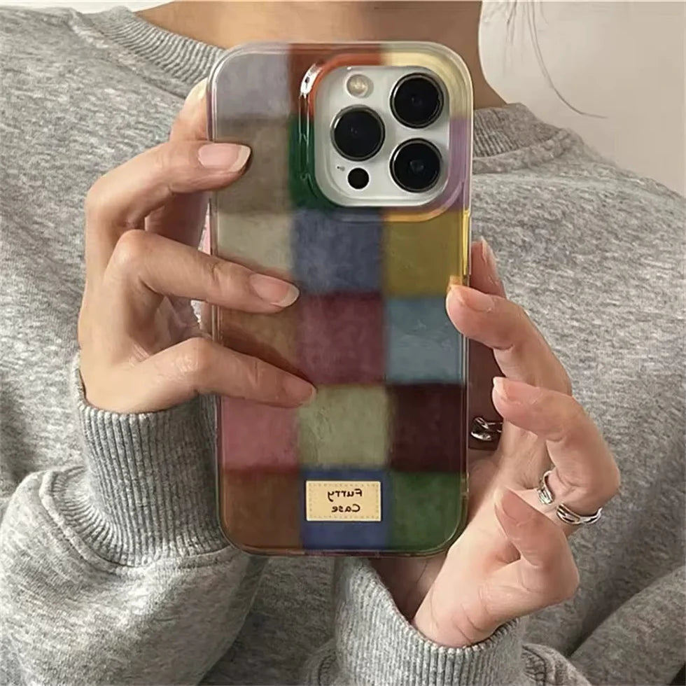 Retro Color Black iPhone Case