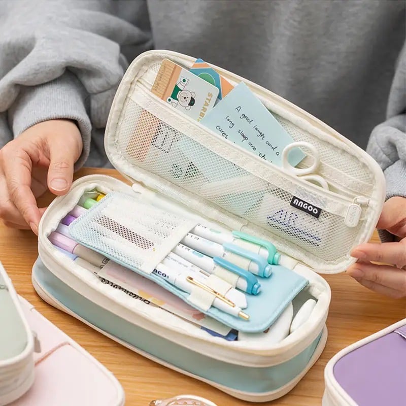 Cute Large Capacity College Pencil Pouch