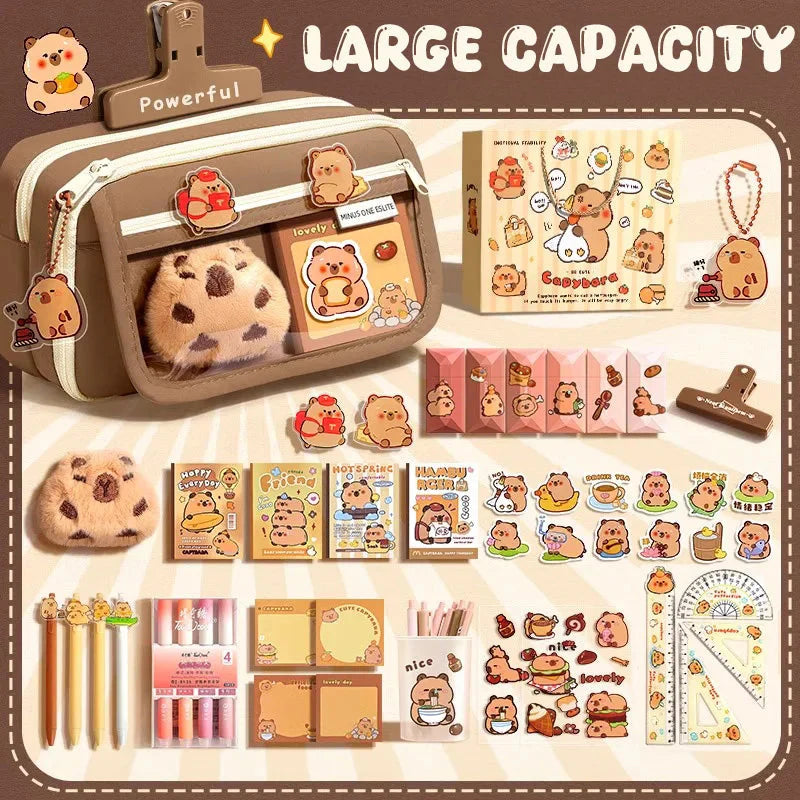 Cute Capybara Stationary Pencil Case