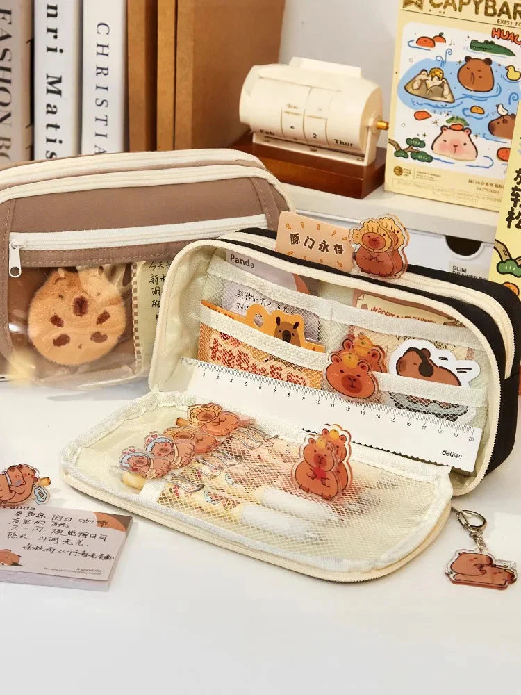 Cute Capybara Stationary Pencil Case