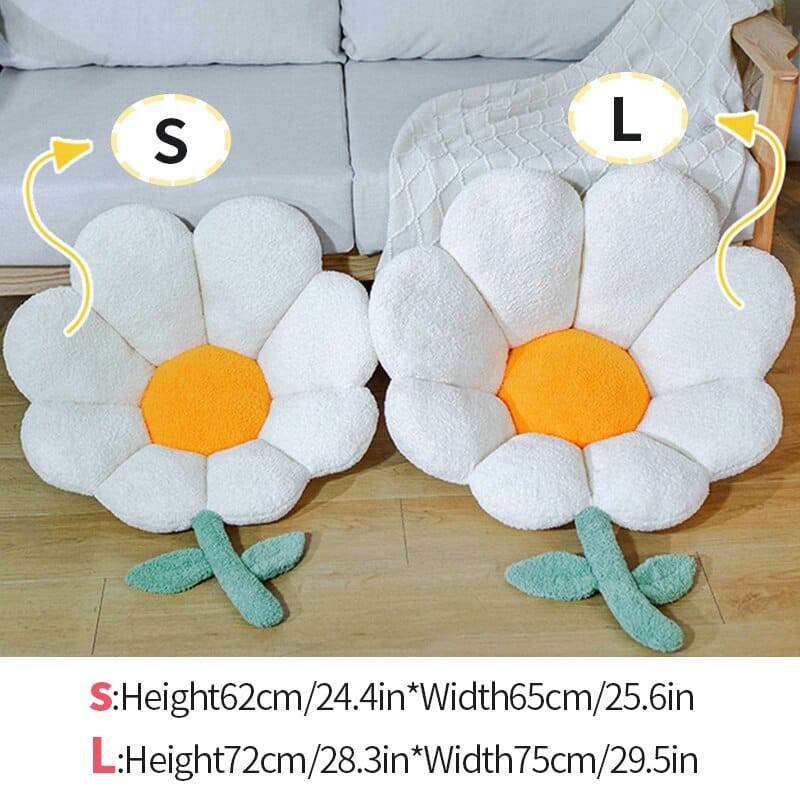 Pastel Daisy Chair Cushion Pillow