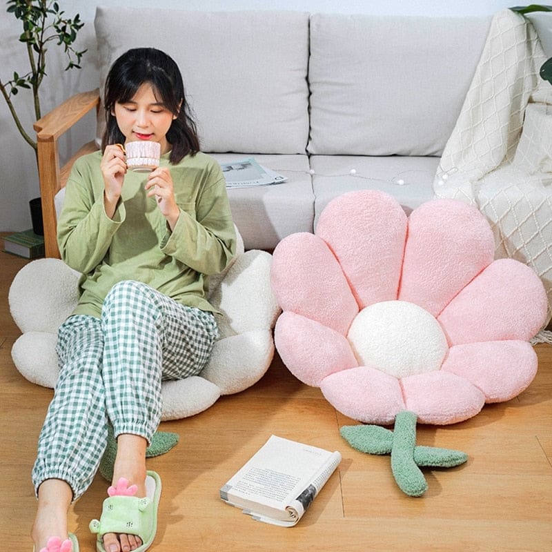 Pastel Daisy Chair Cushion Pillow