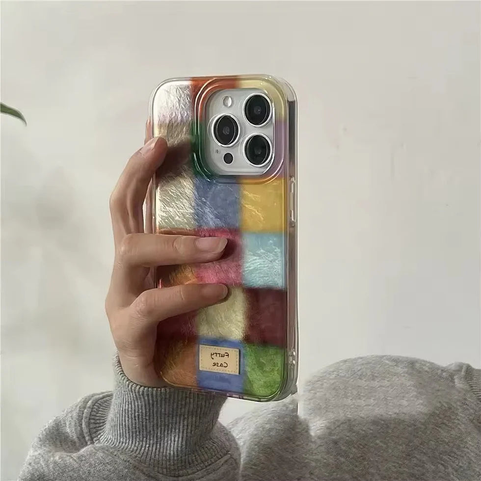 Retro Color Black iPhone Case