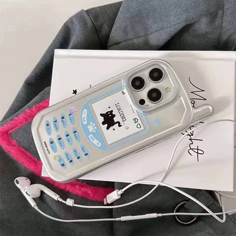 Y2K Pixel Cat iPhone Case