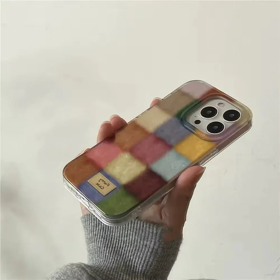 Retro Color Black iPhone Case