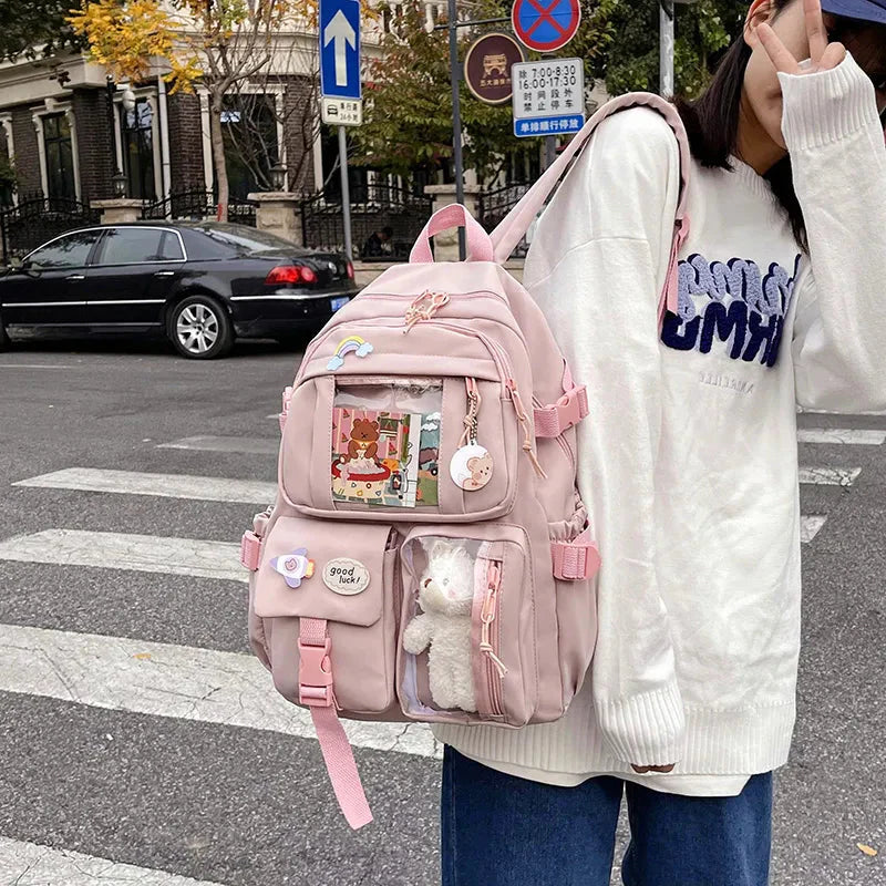 Teddy Multi Pocket School Backpack