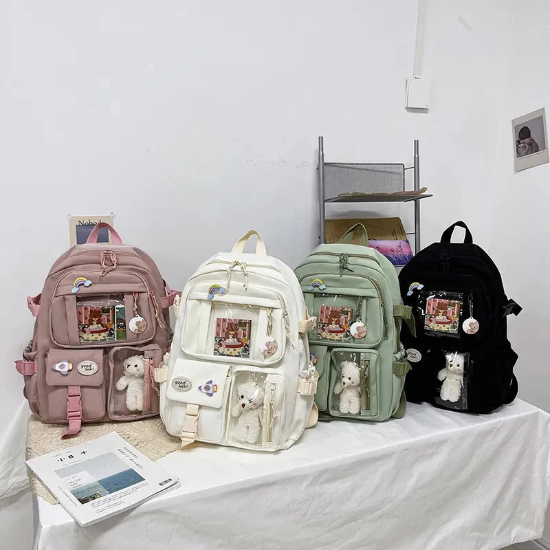Teddy Multi Pocket School Backpack