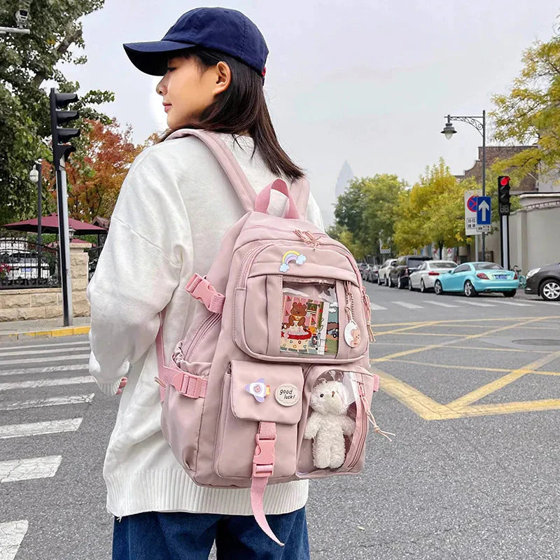 Teddy Multi Pocket School Backpack
