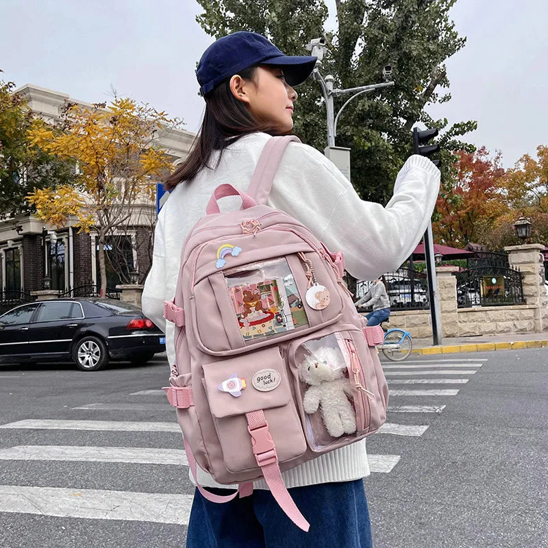 Teddy Multi Pocket School Backpack