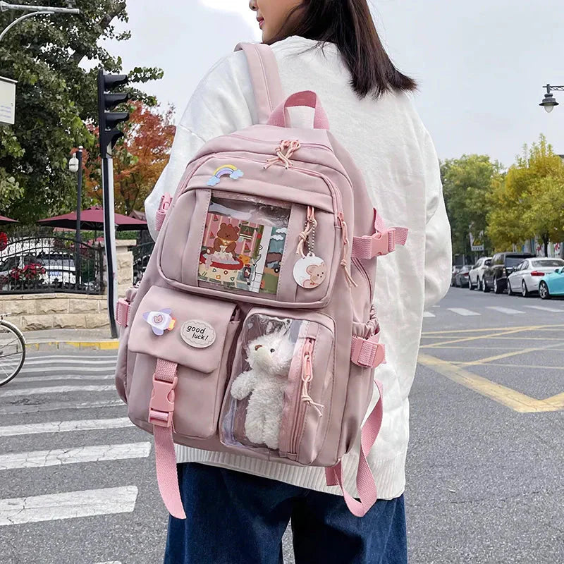 Teddy Multi Pocket School Backpack