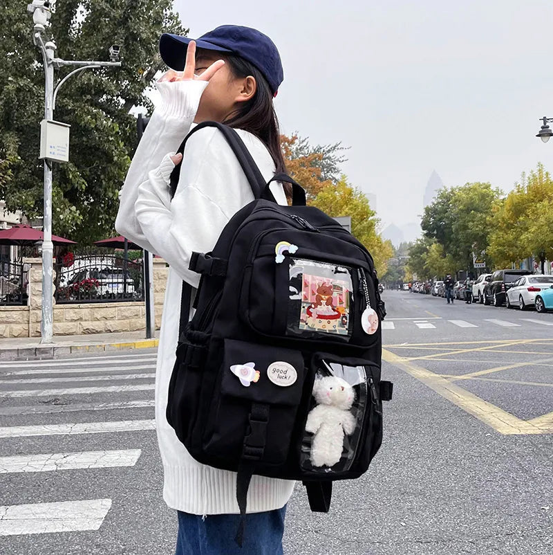 Teddy Multi Pocket School Backpack