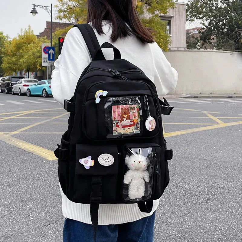 Teddy Multi Pocket School Backpack
