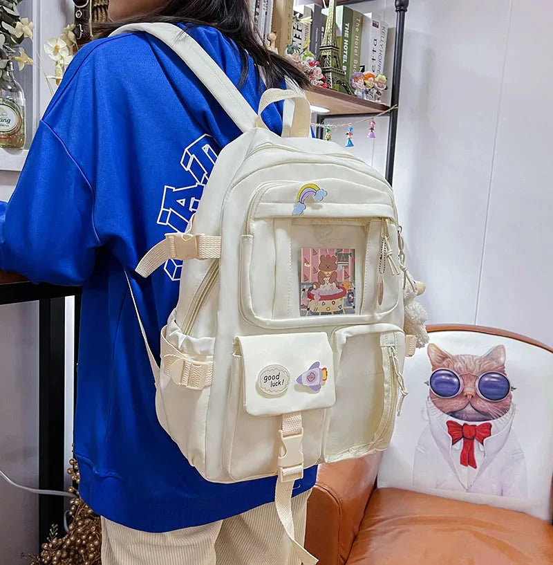 Teddy Multi Pocket School Backpack