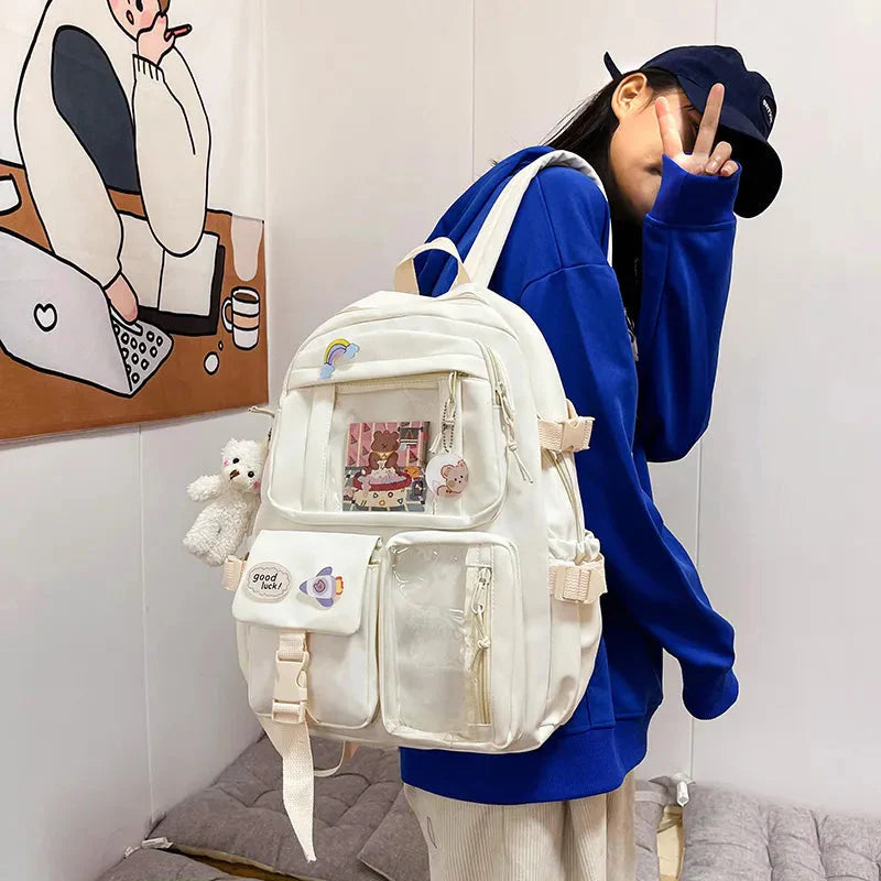 Teddy Multi Pocket School Backpack