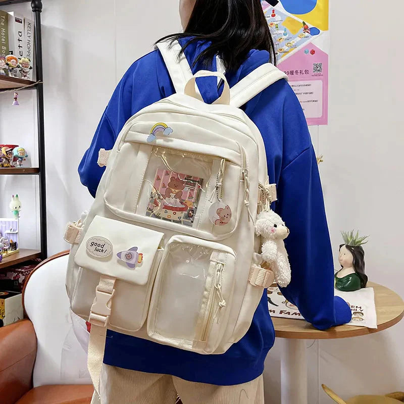 Teddy Multi Pocket School Backpack