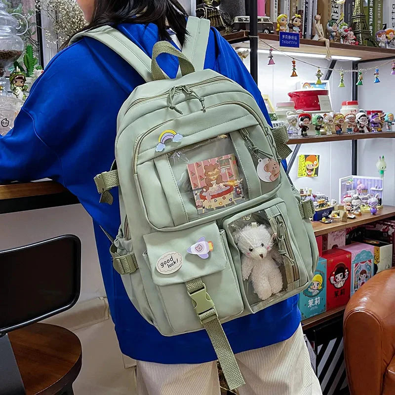 Teddy Multi Pocket School Backpack