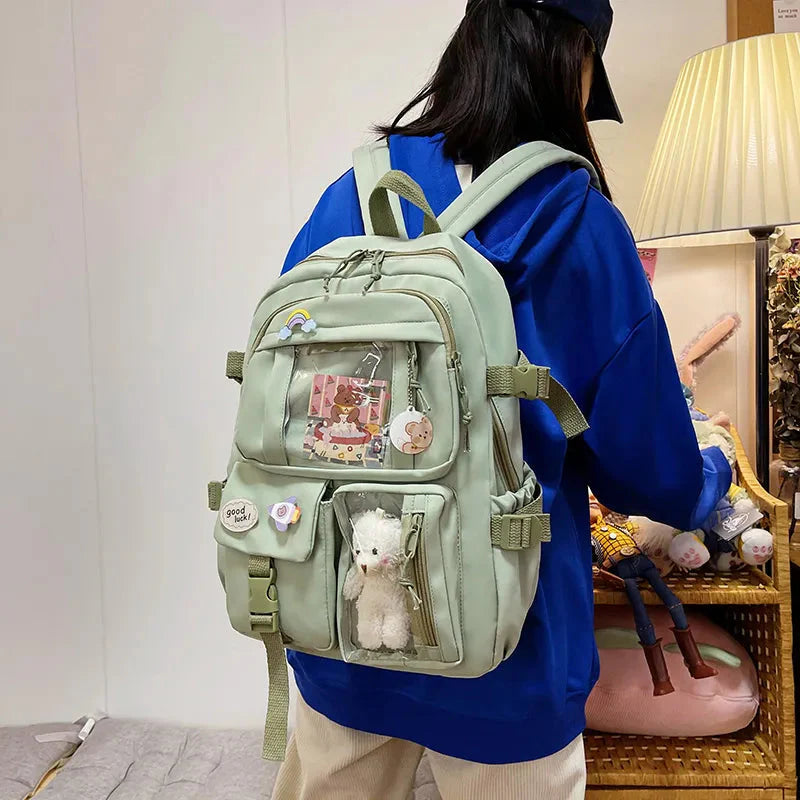 Teddy Multi Pocket School Backpack