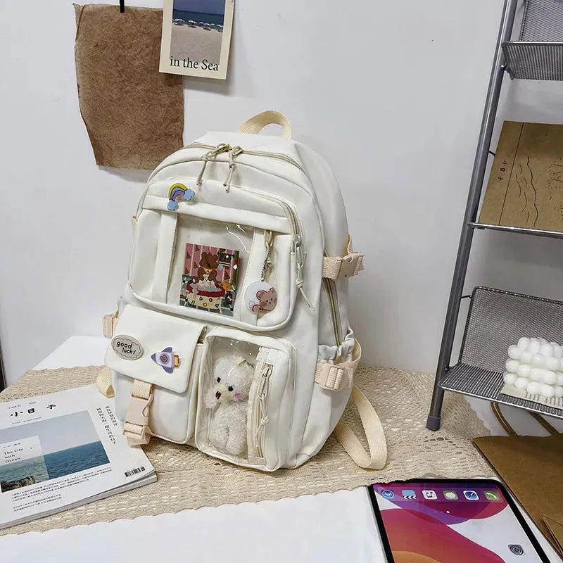 Teddy Multi Pocket School Backpack