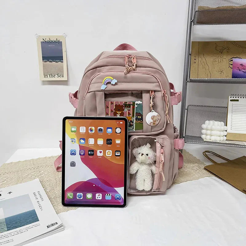 Teddy Multi Pocket School Backpack
