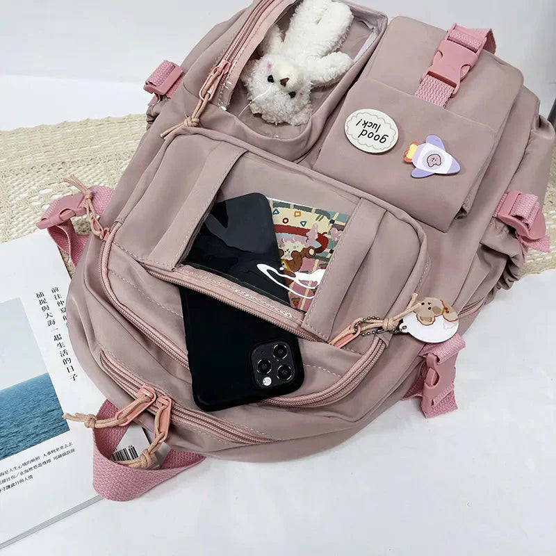 Teddy Multi Pocket School Backpack