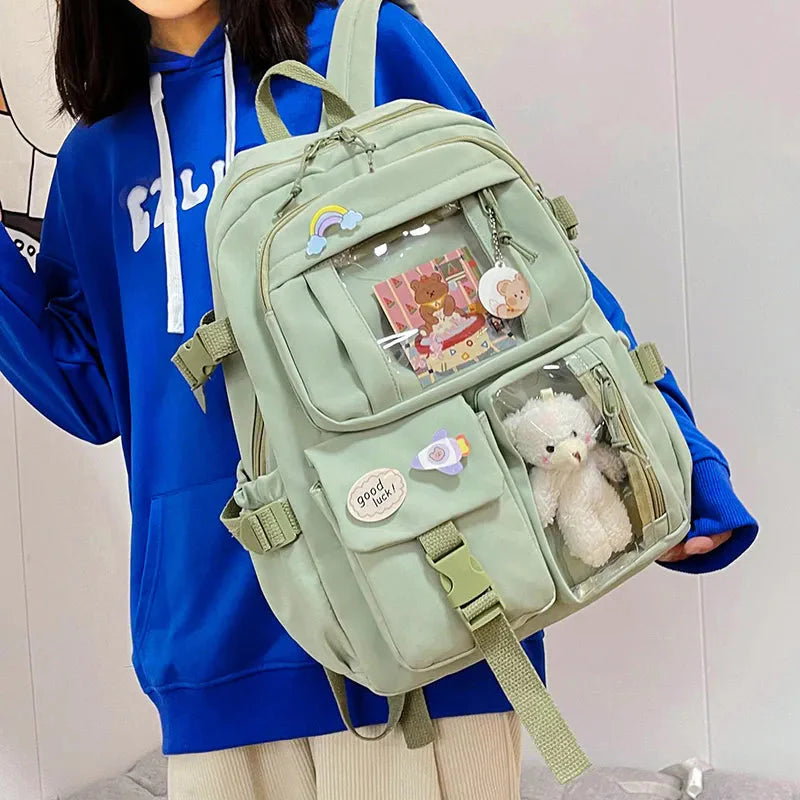 Teddy Multi Pocket School Backpack