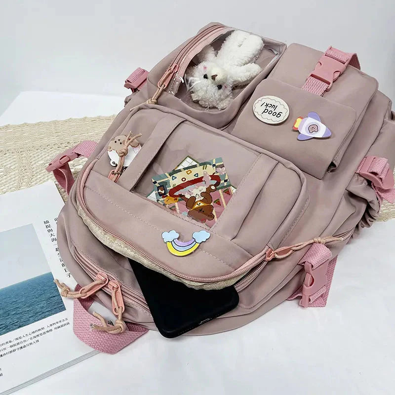 Teddy Multi Pocket School Backpack