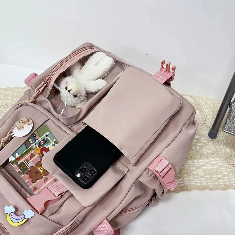 Teddy Multi Pocket School Backpack