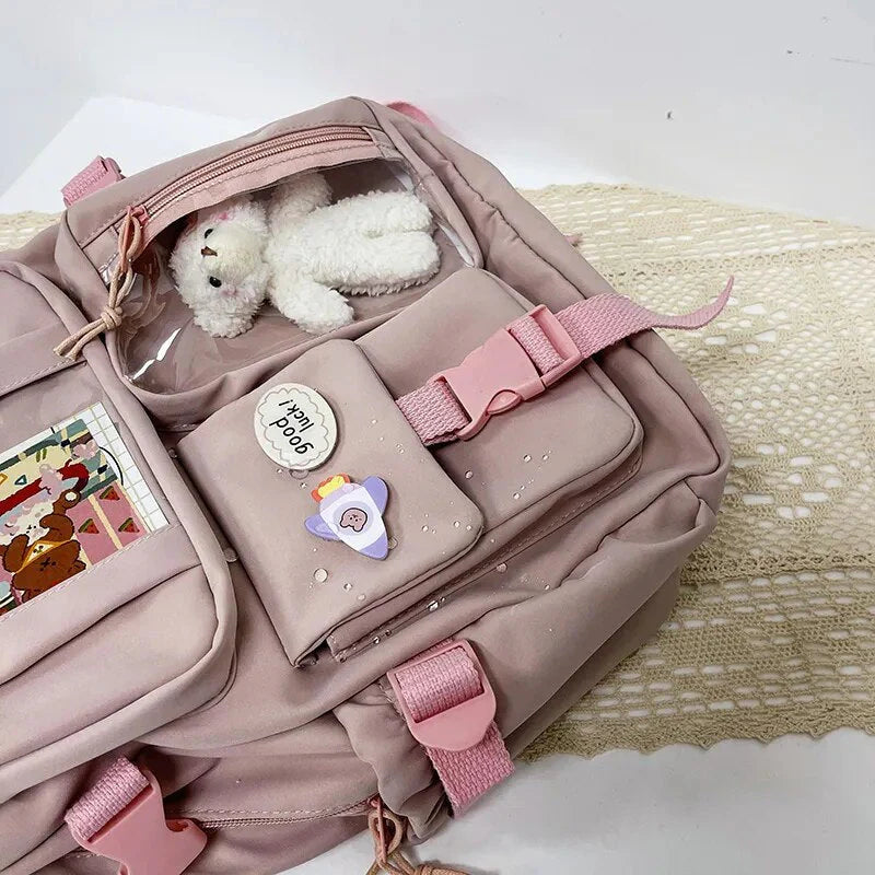 Teddy Multi Pocket School Backpack