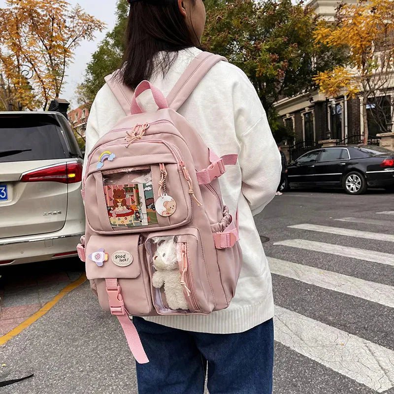 Teddy Multi Pocket School Backpack